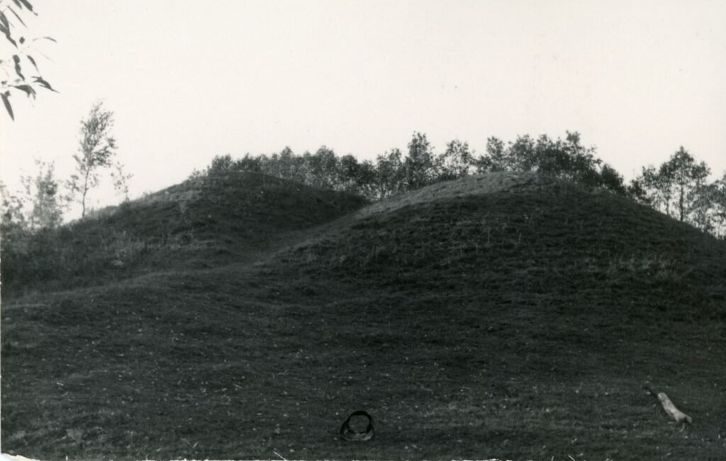 Akmeniškių piliakalnio viršūnės volas. Pagėgių valsčius. Sakūtėlių valsčius. Akmeniškių kaimas