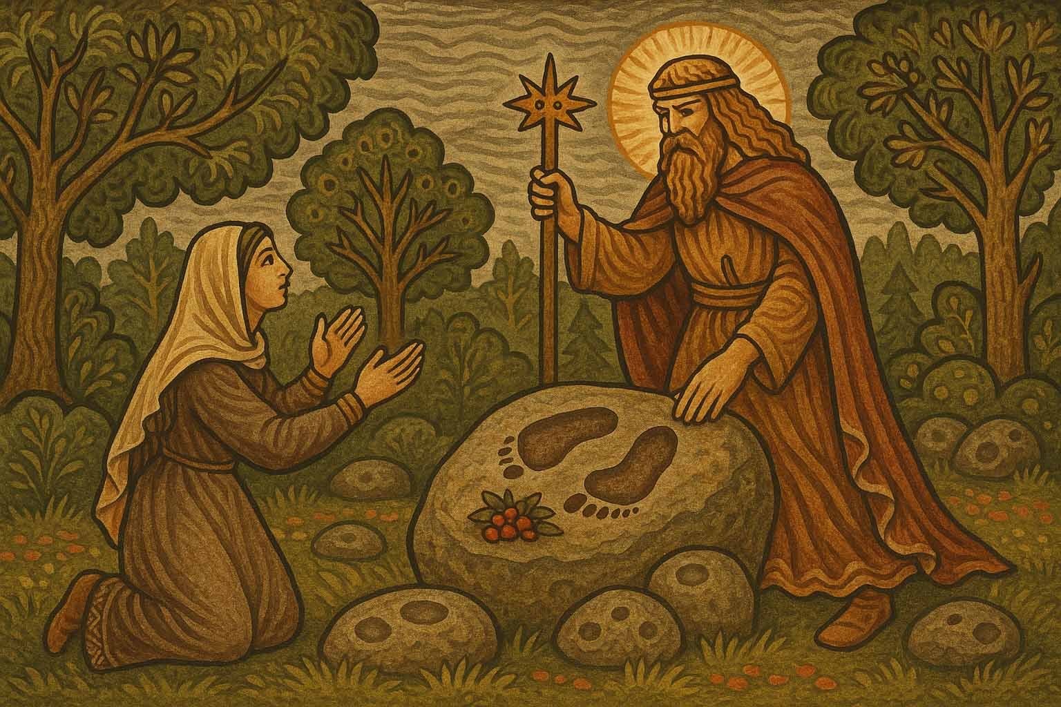 Akmenų paslaptys: kur pėdas paliko dievai