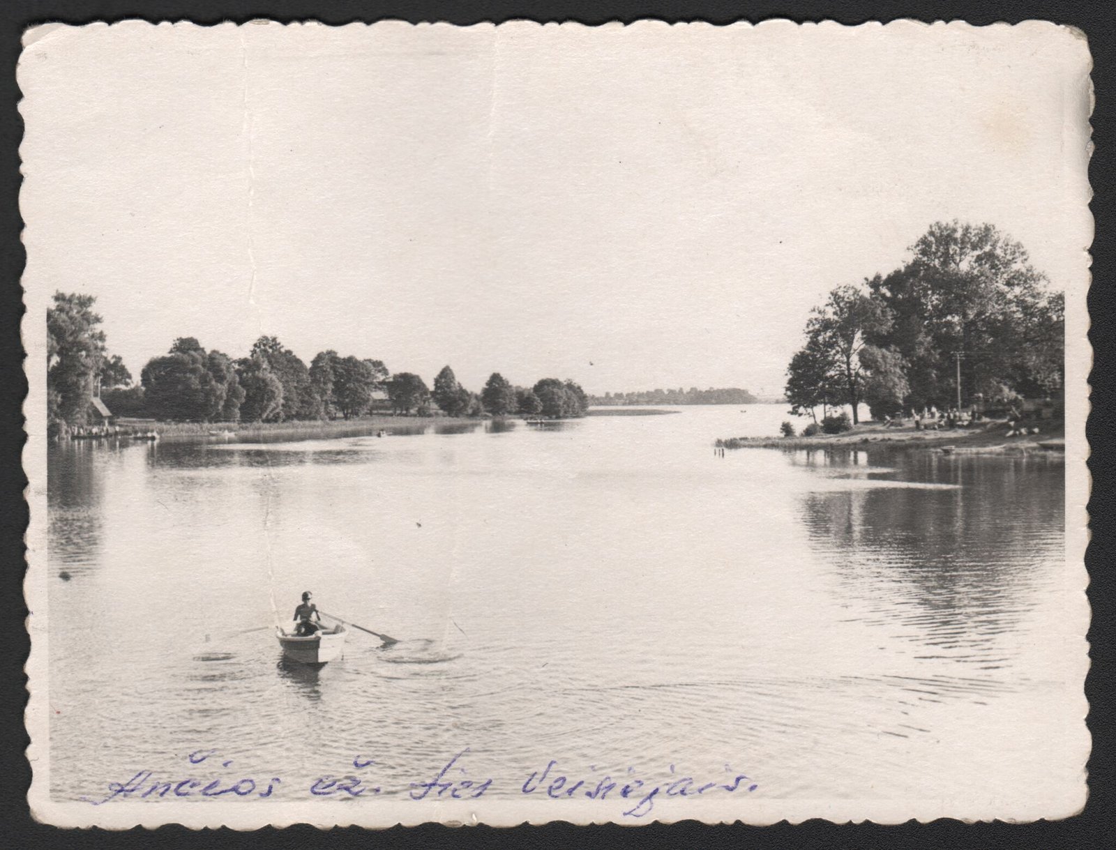 Ančios ežeras nuo tilto 1960-1970 m.