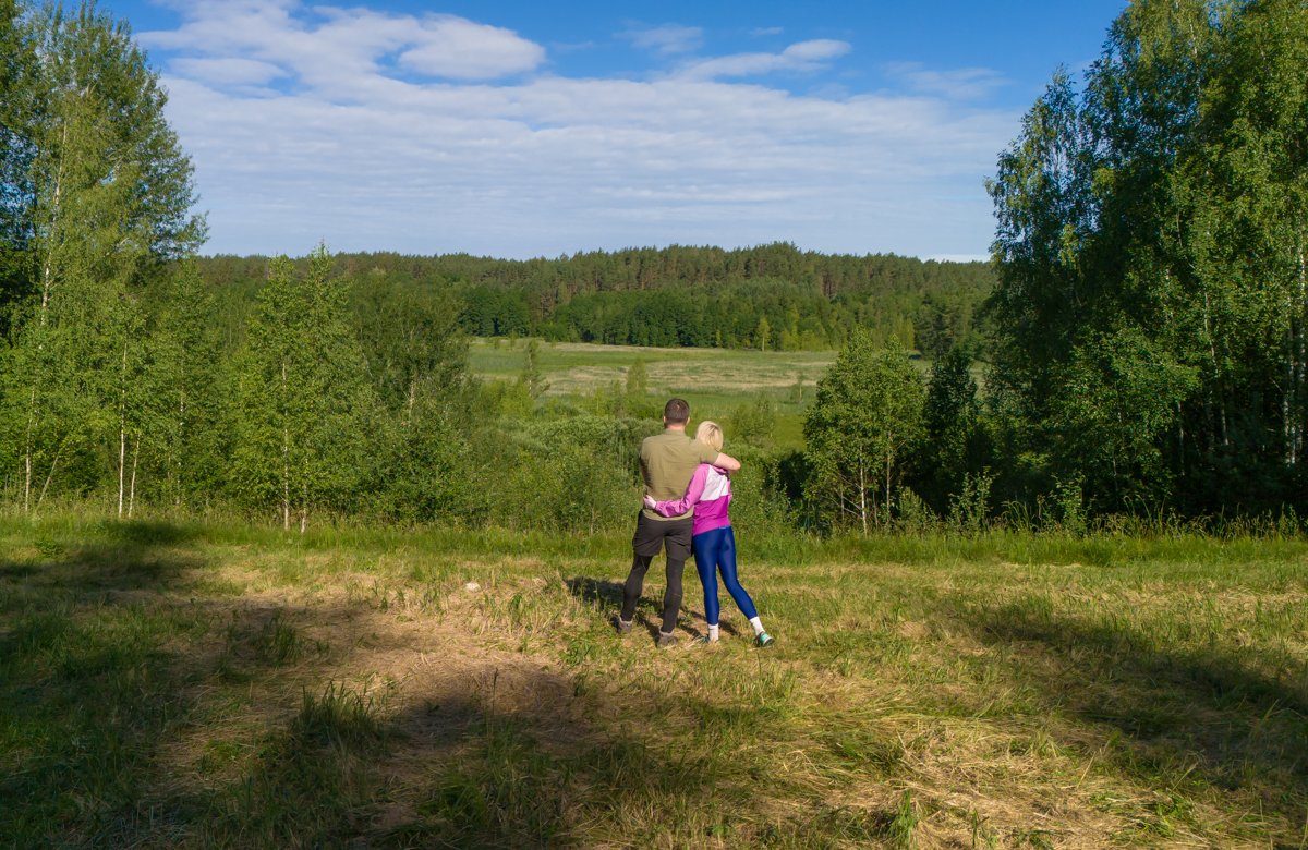 Gėrimės Skerdzimų pievos panorama.