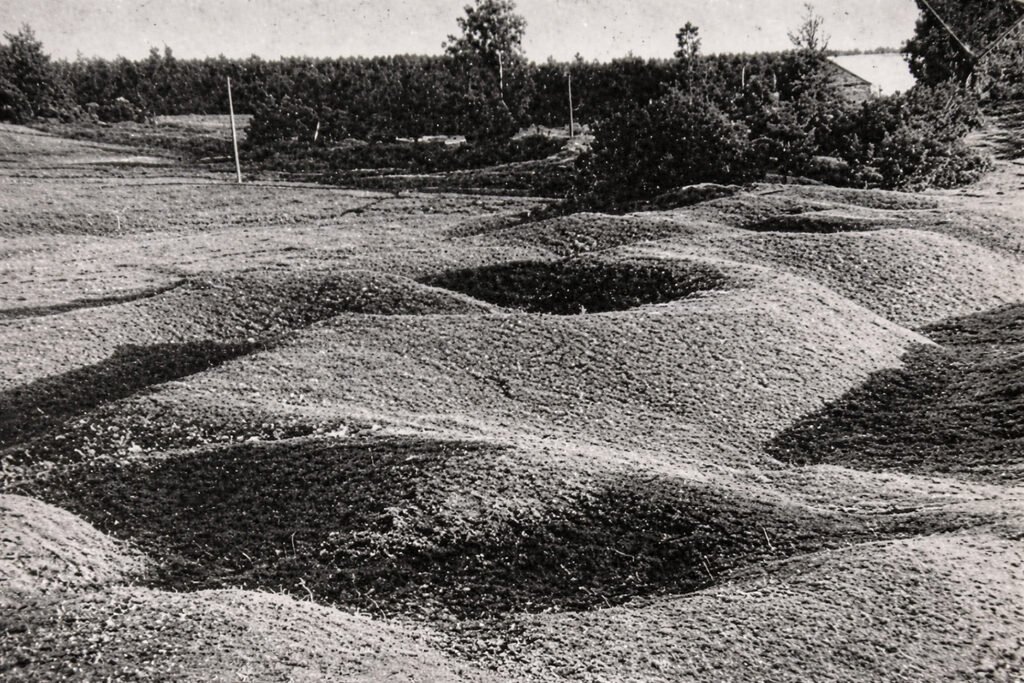 Pirmojo pasaulinio karo apkasų liekanos Dysnos lygumoje