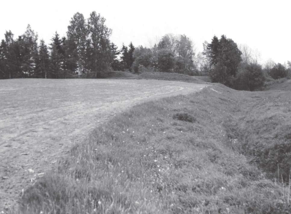 Baimainių piliakalnio pylimas iš vakarų pusės Autorius Algimantas Merkevičius