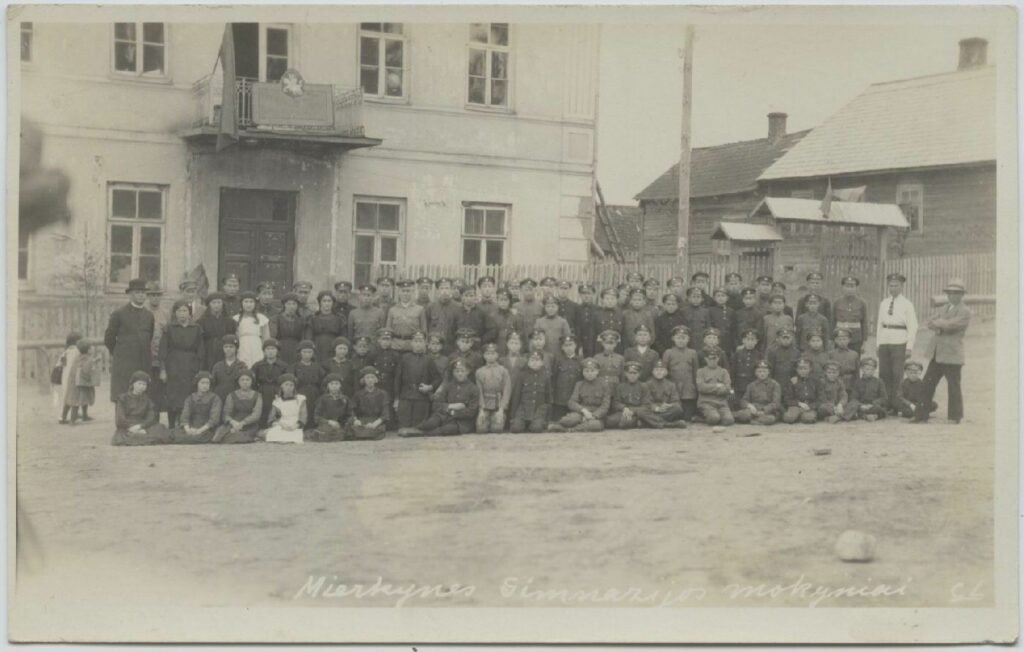 Merkinės progimnazijos moksleiviai