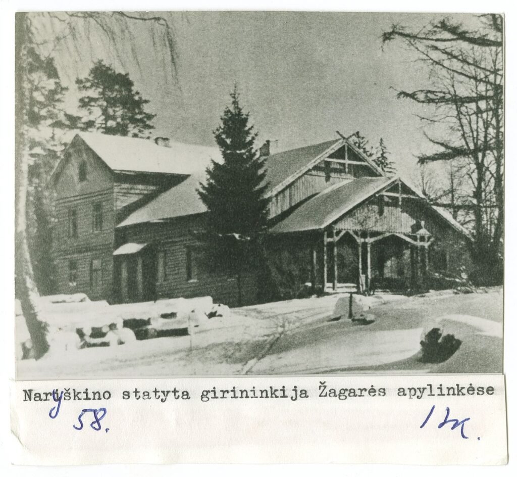 Grafo Naryškino statyta girininkija Žagarės apylinkėse