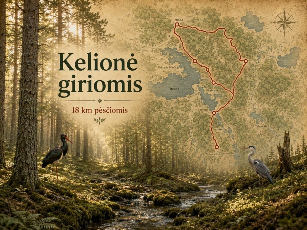 Maršrutas pėsčiomis „Kelionė giriomis”