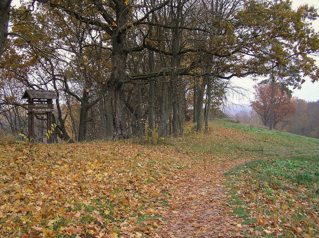 Buivydų piliakalnio ženklas