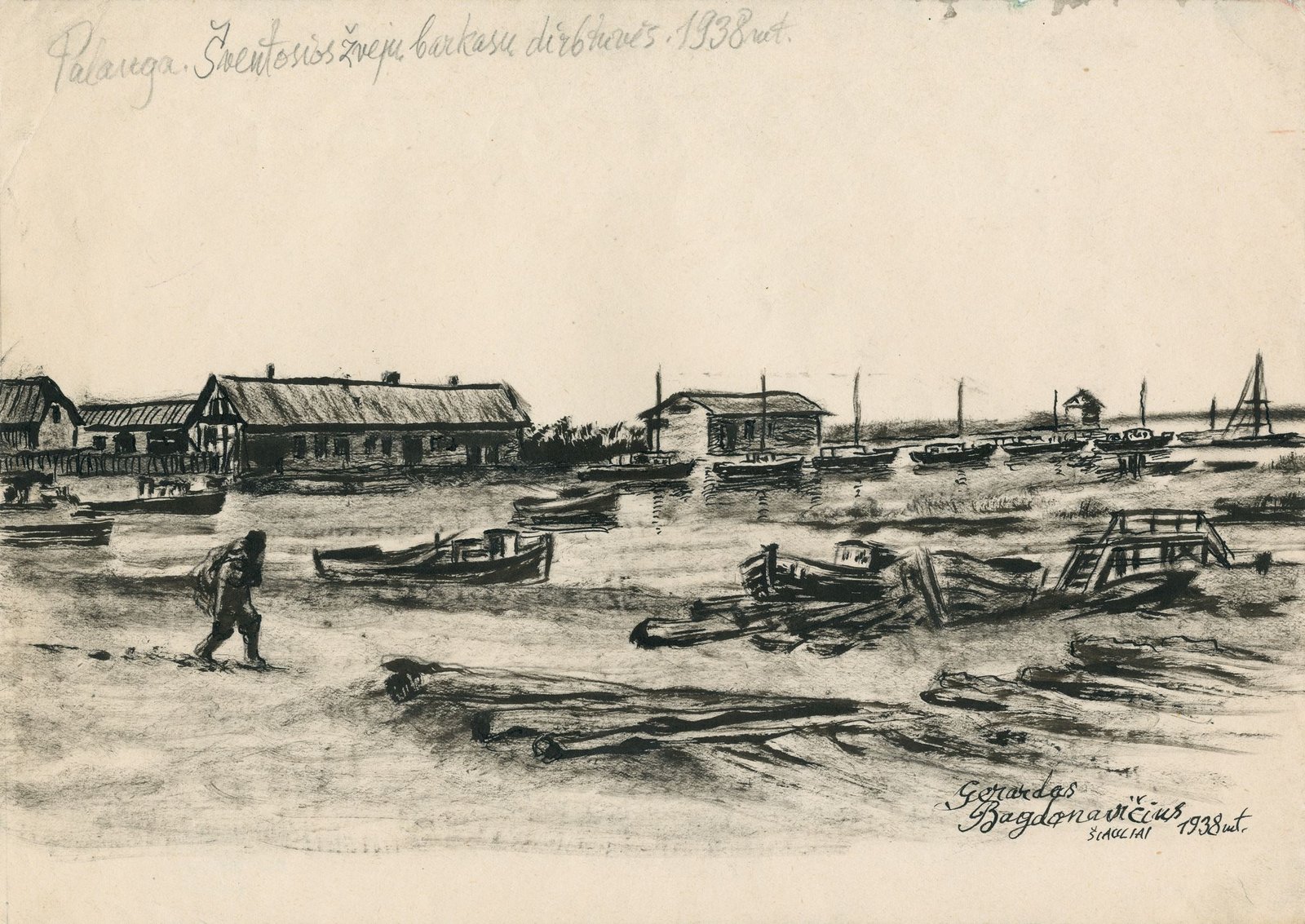 Šventoji. Žvejų barkasų dirbtuvės